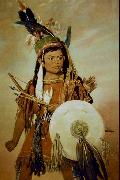 George Catlin Indian Boy oil painting on canvas